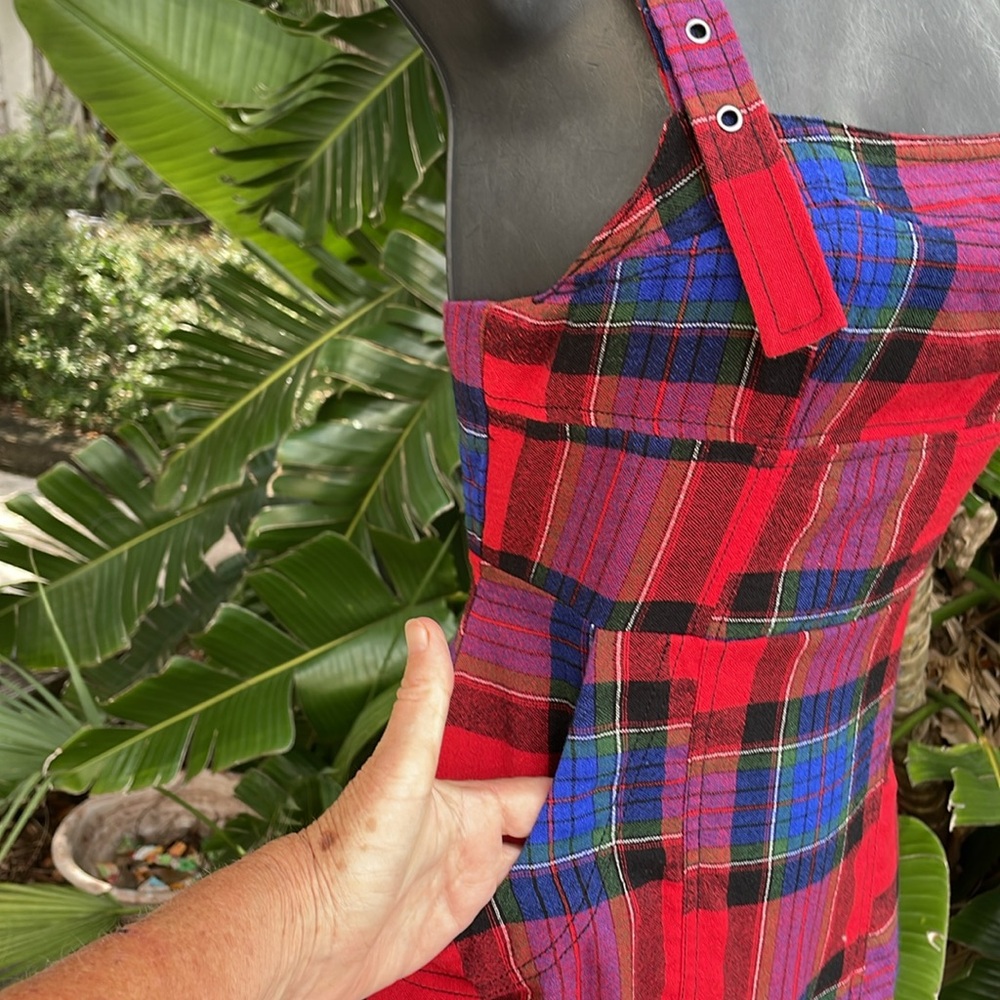 BDG drop waste plaid overall slip dress - Picture 5 of 11